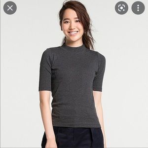 Uniqlo Ribbed shirt Grey size small